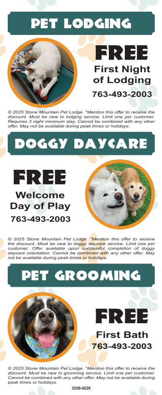 New Customer Specials / Referral Program Flyer